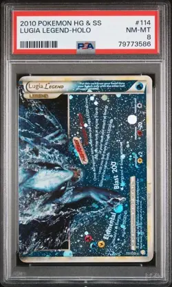Graded Pokemon - Lugia Legend "Bottom" (114/123) HeartGold & SoulSilver PSA 8 - Image 1