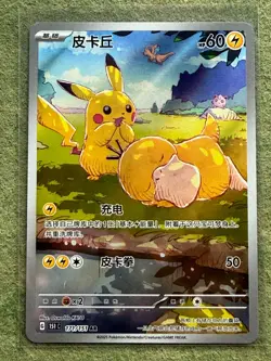 Pokemon Chinese Exclusive Pikachu Psyduck 151C 171/151 AR NM - Image 1