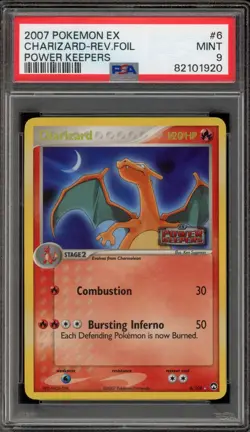Pokemon Charizard EX Power Keepers Reverse Holo Rare #6 PSA 9 Mint - Image 1