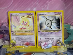 Smoochum 54/64 1st Edition & Unown (K) 1st Edition Neo Revelation Pokemon Tcg Nm - Image 1