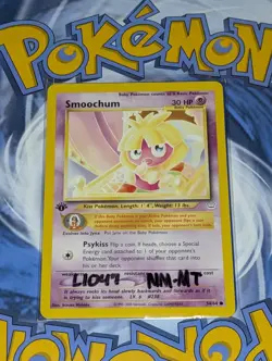 Smoochum 54/64 1st Edition & Unown (K) 1st Edition Neo Revelation Pokemon Tcg Nm - Image 2