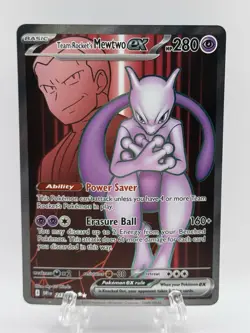 Pokemon TCG Team Rockets Mewtwo EX 213/182 Ultra Rare Destined Rivals NM - Image 1