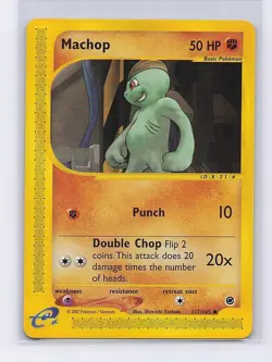 Machop 117/165 Common Expedition Base Set Pokemon Near Mint - Image 1