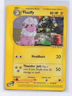 Flaaffy 77/165 Uncommon Expedition Base Set Pokemon Near Mint - Image 1