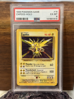 1999 Pokemon Base Set - Zapdos 16/102 Holo [PSA 6] - Image 3