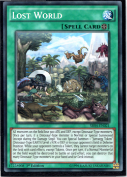 Lost World - SR04-EN021 - Super Rare - 1st Edition Yugioh - Image 1