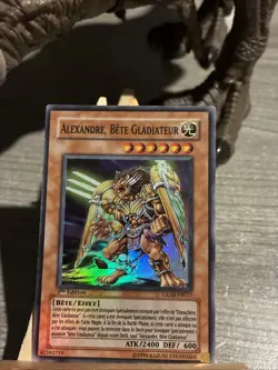 Carte Yu Gi Oh Alexandre Bete Gladiateur Glas Fr017 Super Rare 1st Edition - Image 2