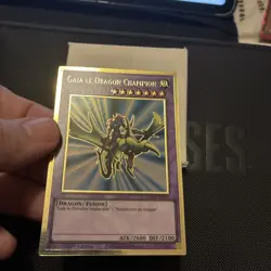 YU-GI-OH! Gaia le Dragon Champion MAGO-FR025 | 1ere Edition Gold Rare NM - Image 4