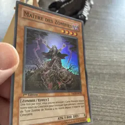YUGIOH - MAITRE DES ZOMBIES - SUPER RARE - EXCELLENT - TAEV-FR039 - 1ST EDITION - Image 3