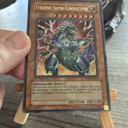 Carte Yu-gi-oh! Tyranno Super Conducteur SD09-FR001 Ultra Rare 1996 - Image 3