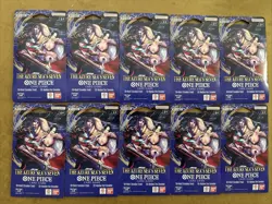 10 PACKS ONE Piece OP-14 "Azure Sea's Seven" Booster Pack [SEALED] EB-04 - Image 1