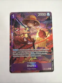 One Piece Shanks (Alt Art) OP13-065 R Carrying on His Will English - Image 1