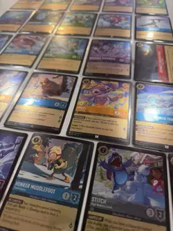 Massive Disney Lorcana Winterspell 300+ Card Lot SR, Rare, Foil Cards Near Mint - Image 2