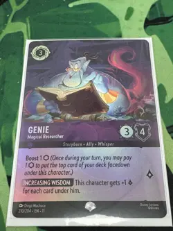 Disney Lorcana Winterspell #210/204 Epic Genie Magical Researcher NM Cold Foil - Image 1