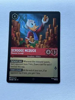 Scrooge McDuck - Ebenezer Scrooge - Disney Lorcana Winterspell - Cold Foil 124 - Image 1