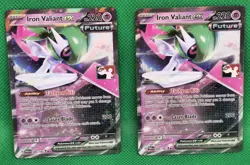 Pokemon TCG Prize Pack Iron Valiant Ex Play Stamped PAR 089/182 & Bonus Card - Image 1