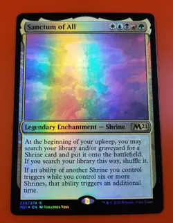 1x Sanctum of All | FOIL | M21 Core Set 2021 | MTG Magic Cards - Image 1