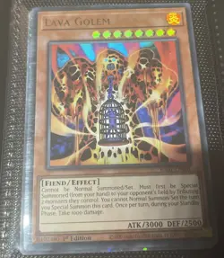 Lava Golem RA01-EN001 Ultra Rare 1st Edition YuGiOh Card - Image 1