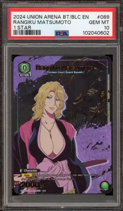 Union Arena Rangiku Matsumoto 1 Star #089 PSA 10 Gem Mint - Image 1