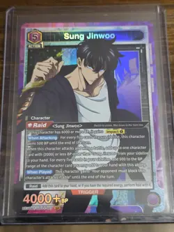 Union Arena UE17BT: SOLO LEVELING Sung Jinwoo UE17BT/SLG-1-021 Super Rare SR - Image 1