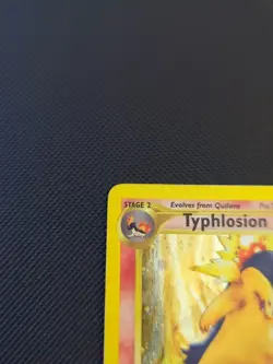 Pokemon Neo Genesis 2000 Typhlosion Holo Rare Card TCG 17/111 MP (WITH SWIRL) MP - Image 2