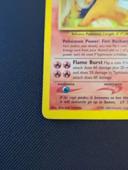 Pokemon Neo Genesis 2000 Typhlosion Holo Rare Card TCG 17/111 MP (WITH SWIRL) MP - Image 5