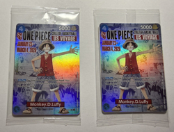 ONE PIECE College Basketball US Voyage Monkey D. Luffy P-055 Promo Card SEALED - Image 1