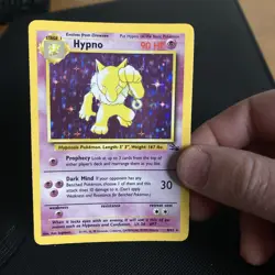 Pokemon Hypno Fossil TCG Holo Unlimited Rare Card 8/62 WOTC - Image 1