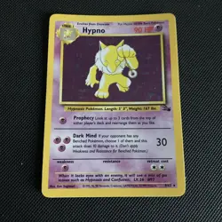 Pokemon Hypno Fossil TCG Holo Unlimited Rare Card 8/62 WOTC - Image 2