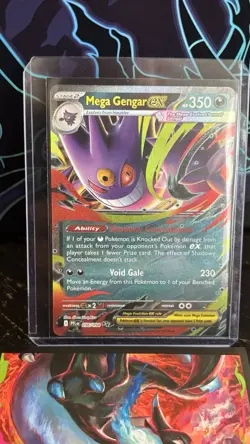 Mega Gengar EX 056/094 Double Rare Holo Phantasmal Flames Pokemon TCG Card NM - Image 1