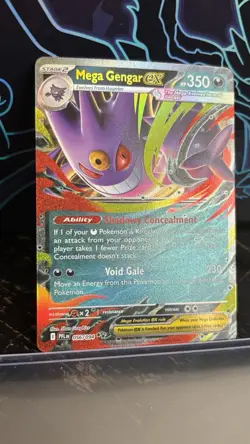 Mega Gengar EX 056/094 Double Rare Holo Phantasmal Flames Pokemon TCG Card NM - Image 2