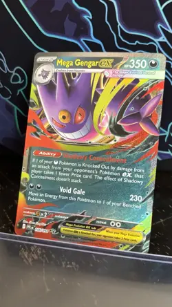 Mega Gengar EX 056/094 Double Rare Holo Phantasmal Flames Pokemon TCG Card NM - Image 3