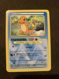 Vintage 2004 Pokemon Funskool Charmander Card India - Image 1