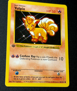 VULPIX 68/102 1st edition shadowless Pokemon NM Condition Card - Image 1