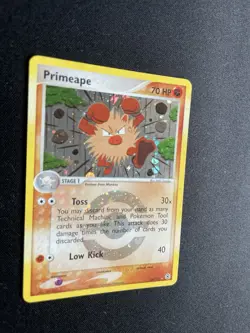 Primeape EX FireRed & LeafGreen 28/112 Rare Holo Energy Variant Pokemon Card - Image 1