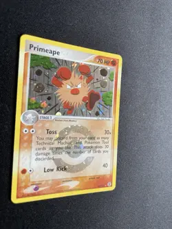 Primeape EX FireRed & LeafGreen 28/112 Rare Holo Energy Variant Pokemon Card - Image 2