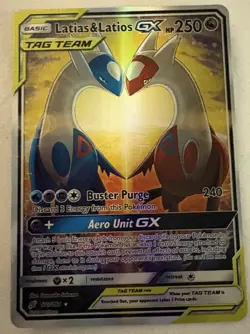 Latios & Latias Tag Team Pokemon Card GX - Excellent Condition - Image 1
