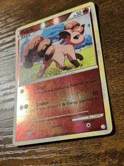 HeartGold SoulSilver 87/123 Vulpix Reverse Holo Pokemon Card - Image 2