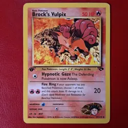 Pokemon Card - Brock's Vulpix Gym Challenge 37/132 Uncommon 1st Edition Lp - Image 1