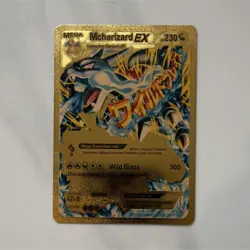 Pokemon Mega Charizard EX Gold Foil Card Wild Blaze 230 HP - Image 1