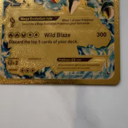 Pokemon Mega Charizard EX Gold Foil Card Wild Blaze 230 HP - Image 3