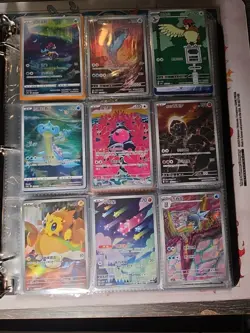 Pokemon Card Lot Binder V/VMAX IR Hits Ex 180 Cards NM Full Art - Image 1