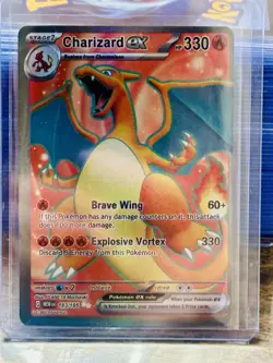 Pokemon TCG Charizard EX Scarlet & Violet Holo Ultra Rare Card 183/165 - Image 1