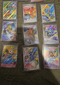 Pokemon First Partner Illustration 30th Collection Complete Promo Set 9 Cards - Image 1