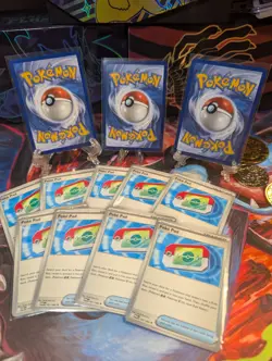 Lot of 12 Pokemon TCG Poke Pad Trainer-Cards English See Photos NICE !! - Image 2