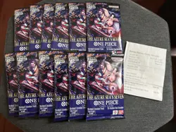 One Piece Card Game The Azure Sea's Seven Booster Pack op-14 English Set of 12 - Image 1
