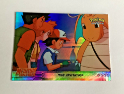 TOPPS 1999 POKEMON FIRST MOVIE MEWTWO STRIKES BACK FOIL CARD # 13 THE INVITATION - Image 1