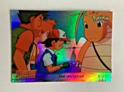 TOPPS 1999 POKEMON FIRST MOVIE MEWTWO STRIKES BACK FOIL CARD # 13 THE INVITATION - Image 3
