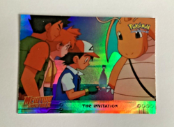 TOPPS 1999 POKEMON FIRST MOVIE MEWTWO STRIKES BACK FOIL CARD # 13 THE INVITATION - Image 4