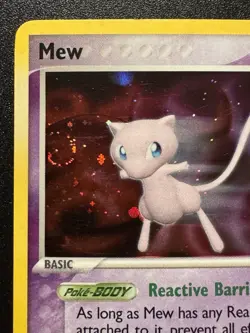 Mew 4/17 POP Series 4 Promo Pokemon Card Holo Foil Rare Swirl Near Mint - Image 3
